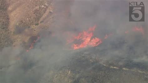 Fast-moving wildfire breaks out in Riverside County